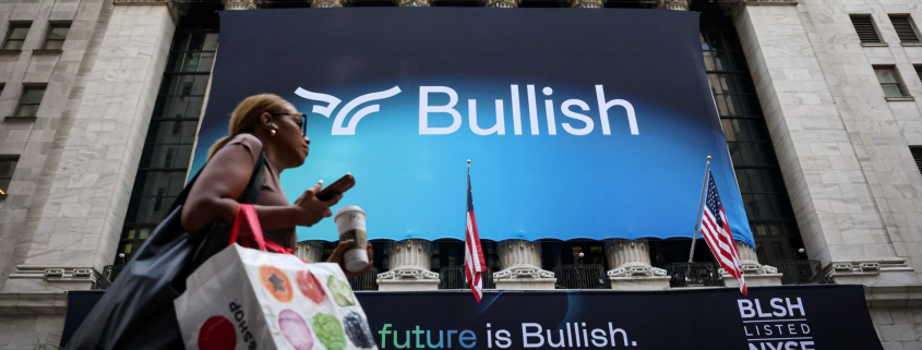 Crypto exchange Bullish's shares set to open over 75% above IPO price in debut